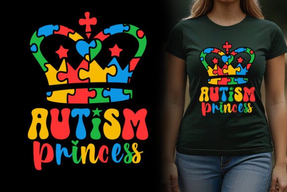 Autism Princess Graphics: T-Shirt Designs & Blog Assets