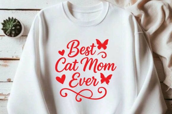 Cat Mom Graphics for T-Shirt Designs