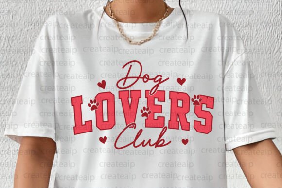 Dog Lovers Dog Valentine PNG Club Heart Graphics for T-Shirt Designs