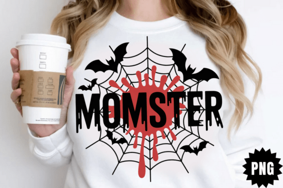Funny Halloween Momster PNG: Graphics & Illustrations