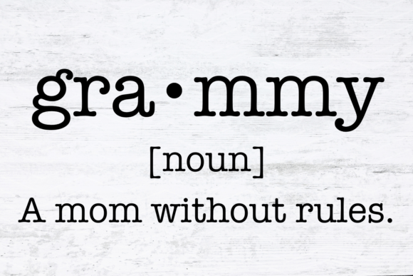Grammy Definition Mom Without Rules SVG: Graphics & T-Shirt Designs