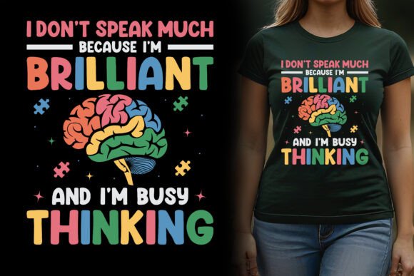 I'm Brilliant PNG: Graphics for T-Shirt Designs