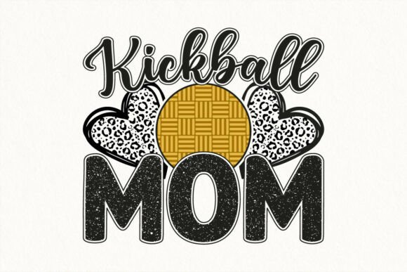 Kickball Mom Leopard SVG: Graphics for T-Shirt Designs
