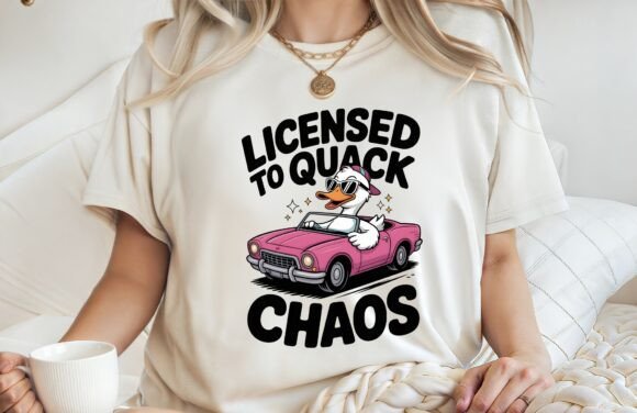 Licensed to Quack Chaos: Graphics for T-Shirt Designs