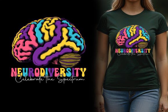 Neurodiversity Celebrate the Spectrum: Graphics for T-Shirt Designs