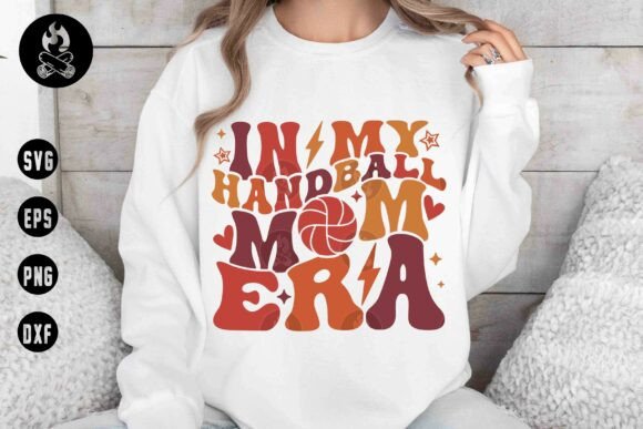 Retro Handball Mom Graphics for T-Shirt Designs