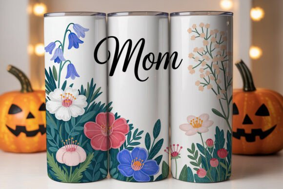 Reviewing Floral Mom Watercolor 20oz Tumbler Wrap for Stitchers