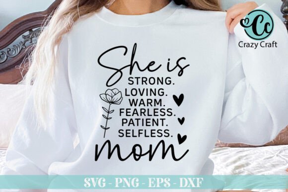 She is Strong Loved Svg: Graphics for T-Shirt Designs